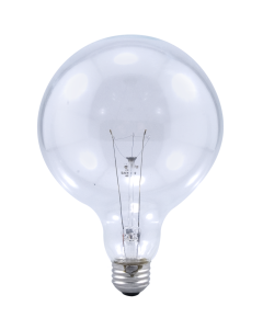 100 Watt G40 Incandescent Lamp - Warm White (2850K) - E26 (Medium) - Sylvania - 100G40/3/RP 120V  [15794]