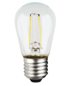 1 Watt S14 LED Lamp - Warm White (2700K) - E26 (Medium) - Satco - 1WS14/LED/CL/27K/120V/ND  [S9807]