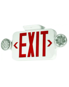 Exit/Emergency Combo Sign - TCP - LEDBUGRW