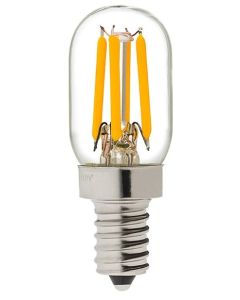 2 Watt T22 Tubular LED Lamp - Warm White (2500K) - E12 (Candelabra) - Superbrightleds - T22D-WW2DF-E12