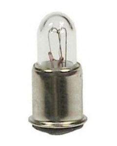 1.12 Watt Midget Flange Base Miniature Lamp - SX6s (Mini Flange) - Satco - 387 28V 1.1W SX6S T1 3/4 C2F  [S7829]