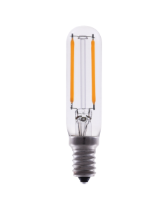 2 Watt T6 LED Filament Lamp - Warm White (2700K) - E12 (Candelabra) - Eiko - LED2WT6E12/FIL/827-DIM-G7  [09865]